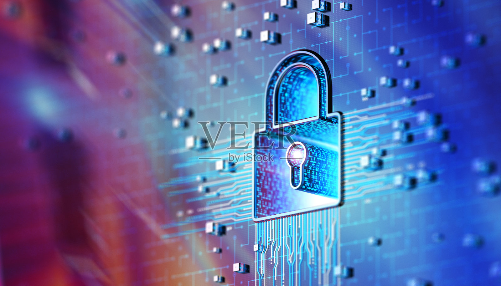 锁。网络安全技术。在概念照片摄影图片