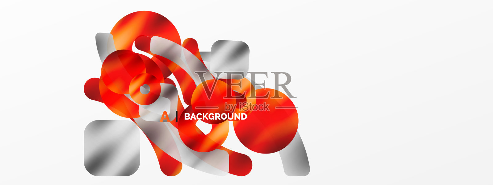 金属光泽的几何表面圆形插画图片素材