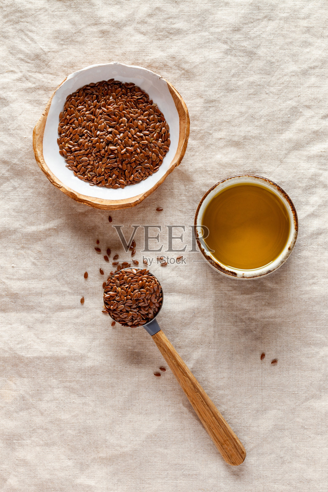 亚麻油照片摄影图片