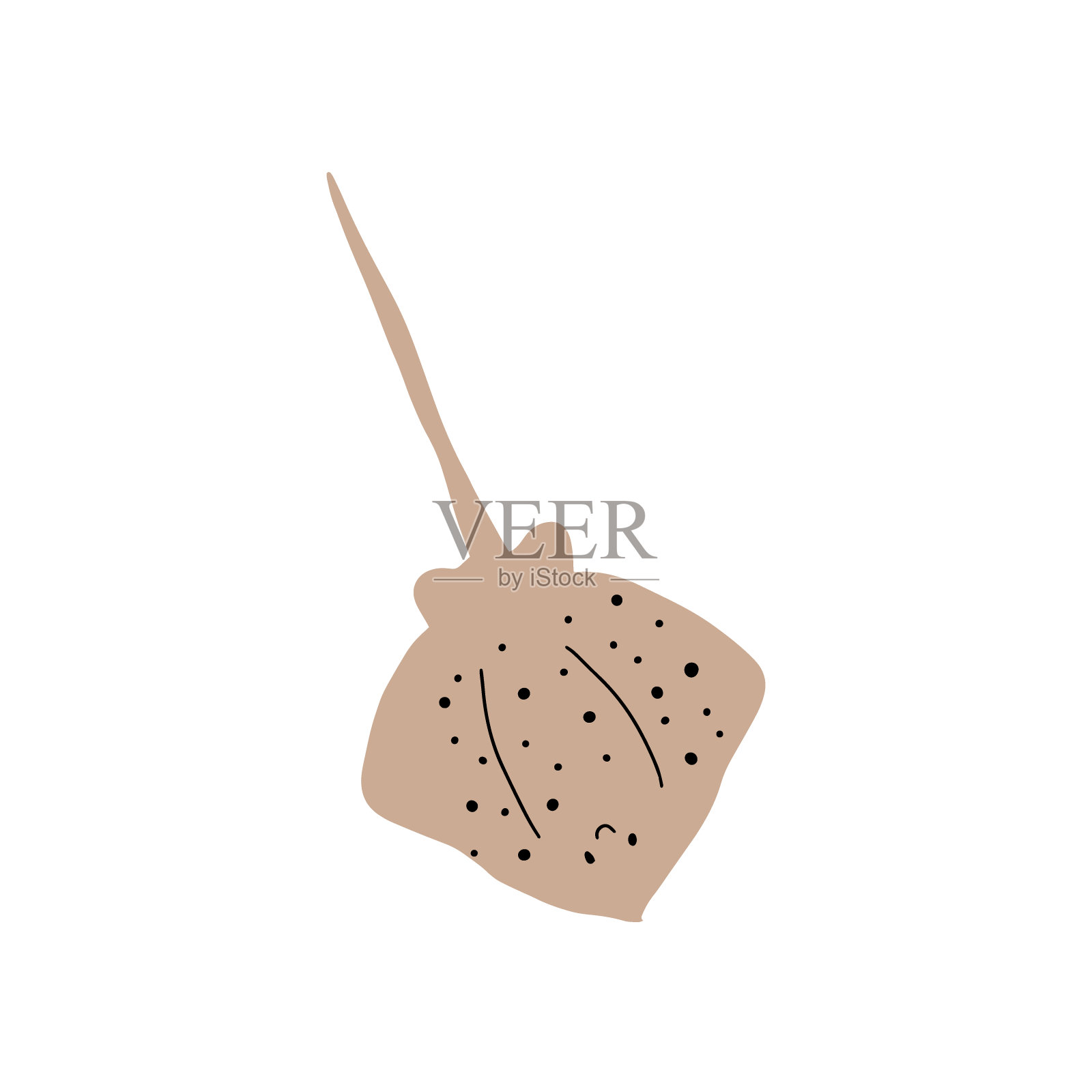 深背景上的黑色海洋动物。野生动物插图。矢量插图。插画图片素材