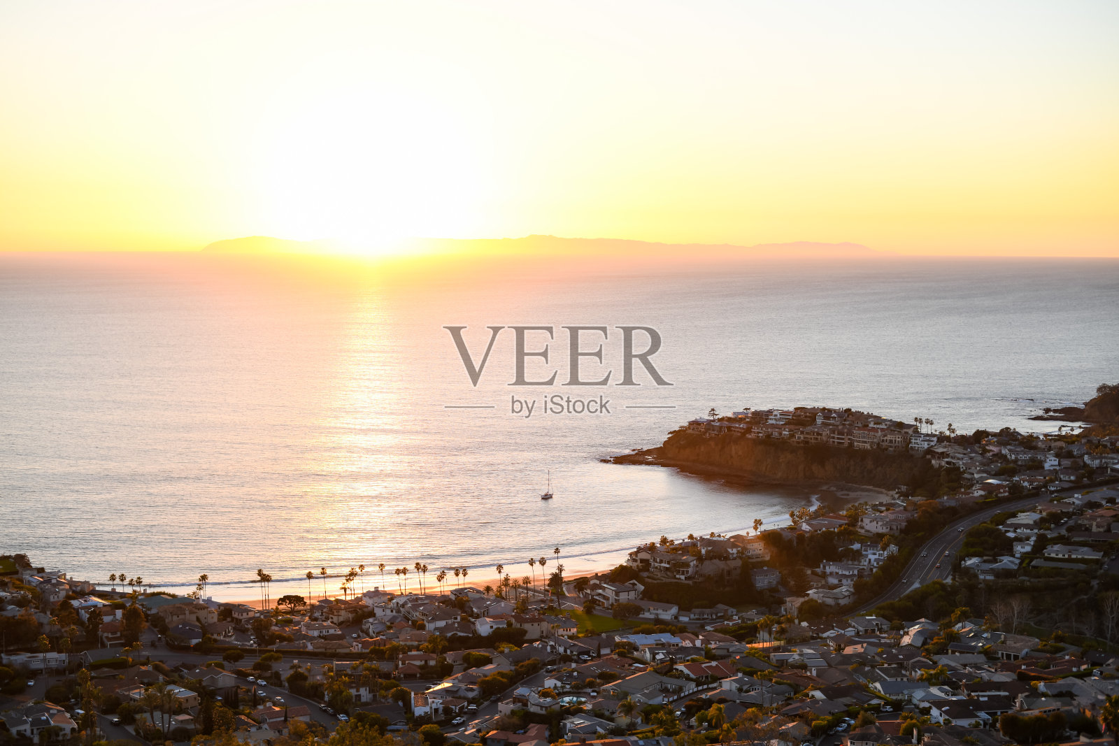 拉古那日落照片摄影图片