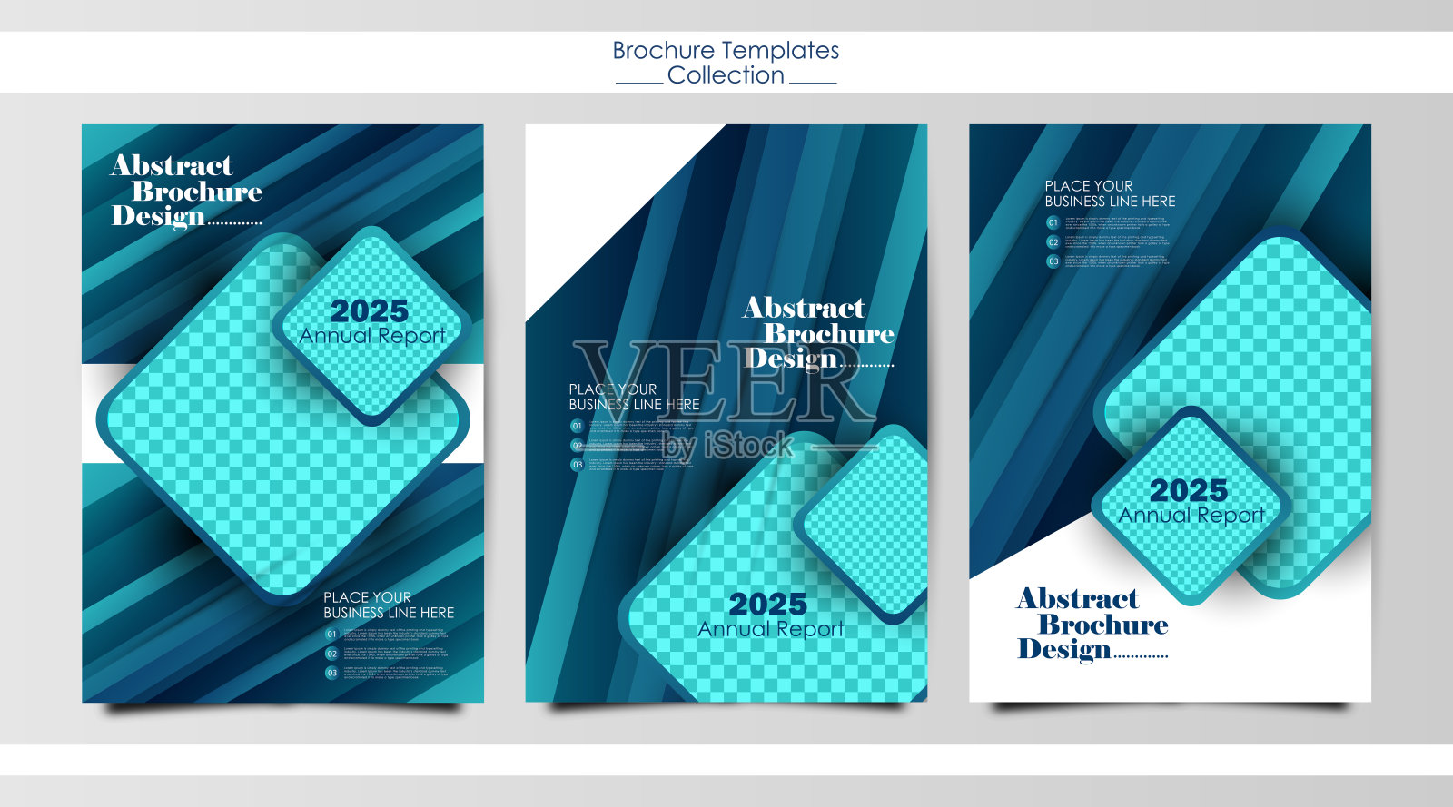 收集封面设计年度报告，传单，演示文稿，小册子插画图片素材