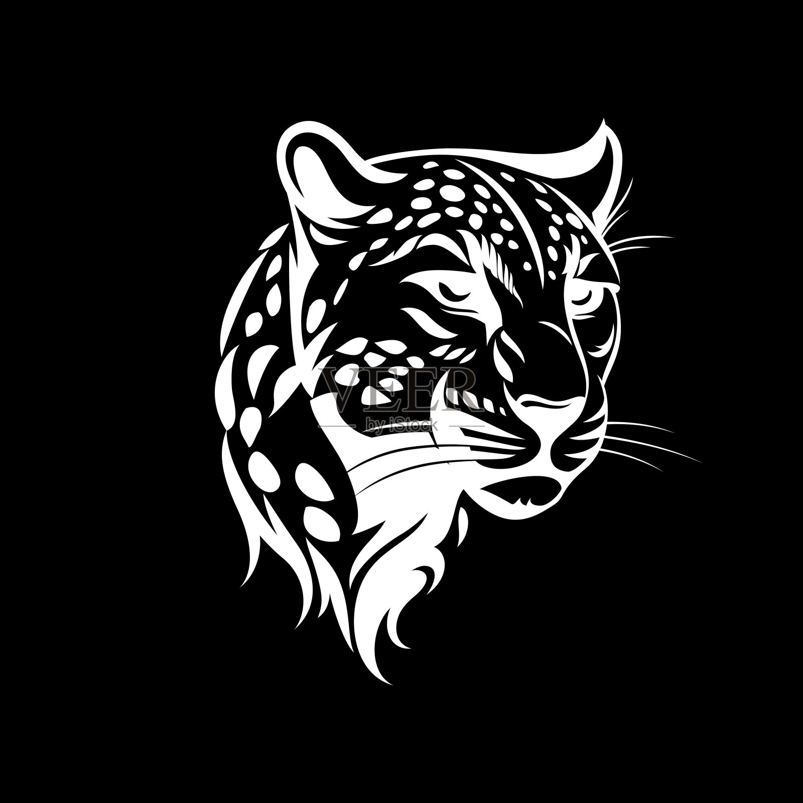 豹子头插画图片素材