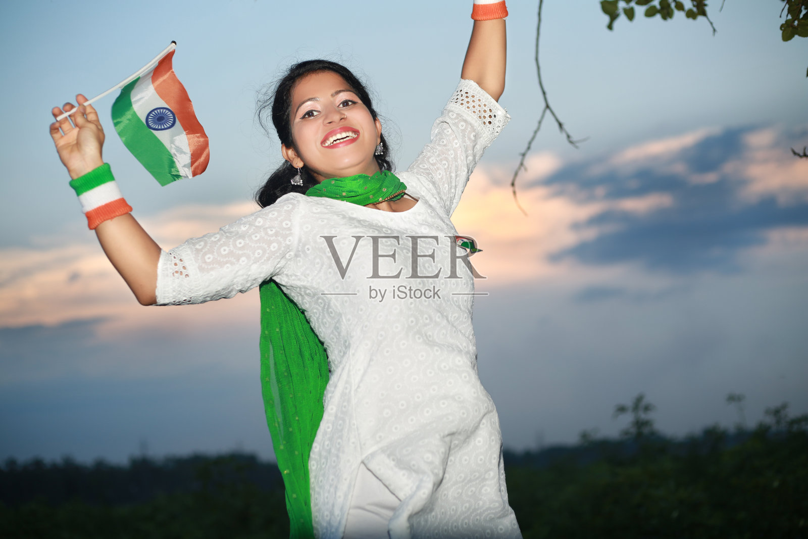印度独立日快乐照片摄影图片