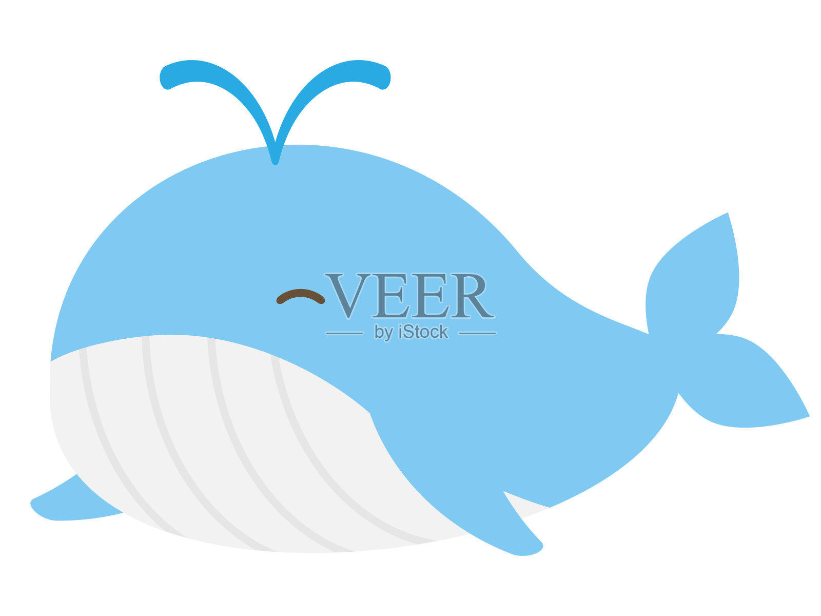 鲸鱼的图标插画图片素材