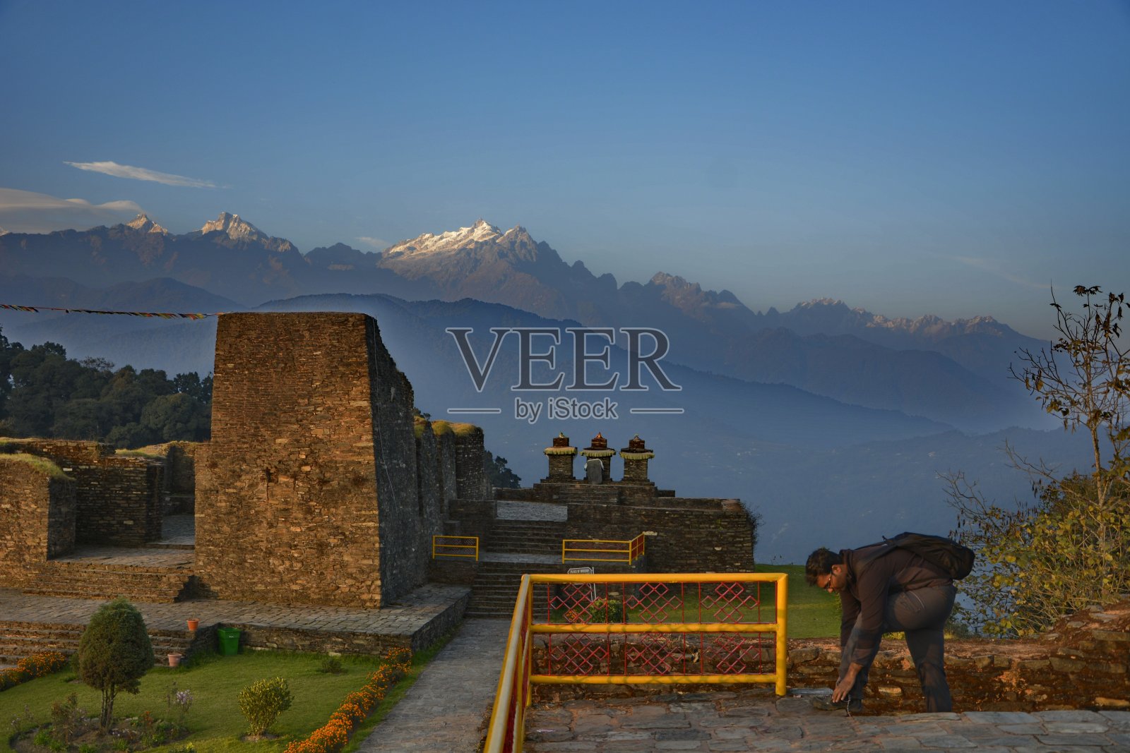 山脉和喜马拉雅山-在印度旅行照片摄影图片