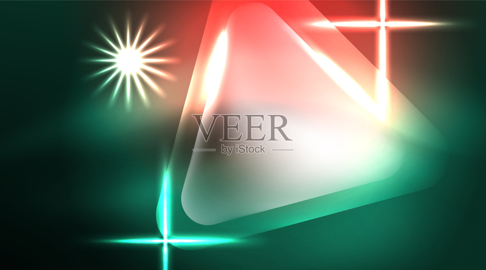 数字霓虹灯抽象背景三角形和插画图片素材