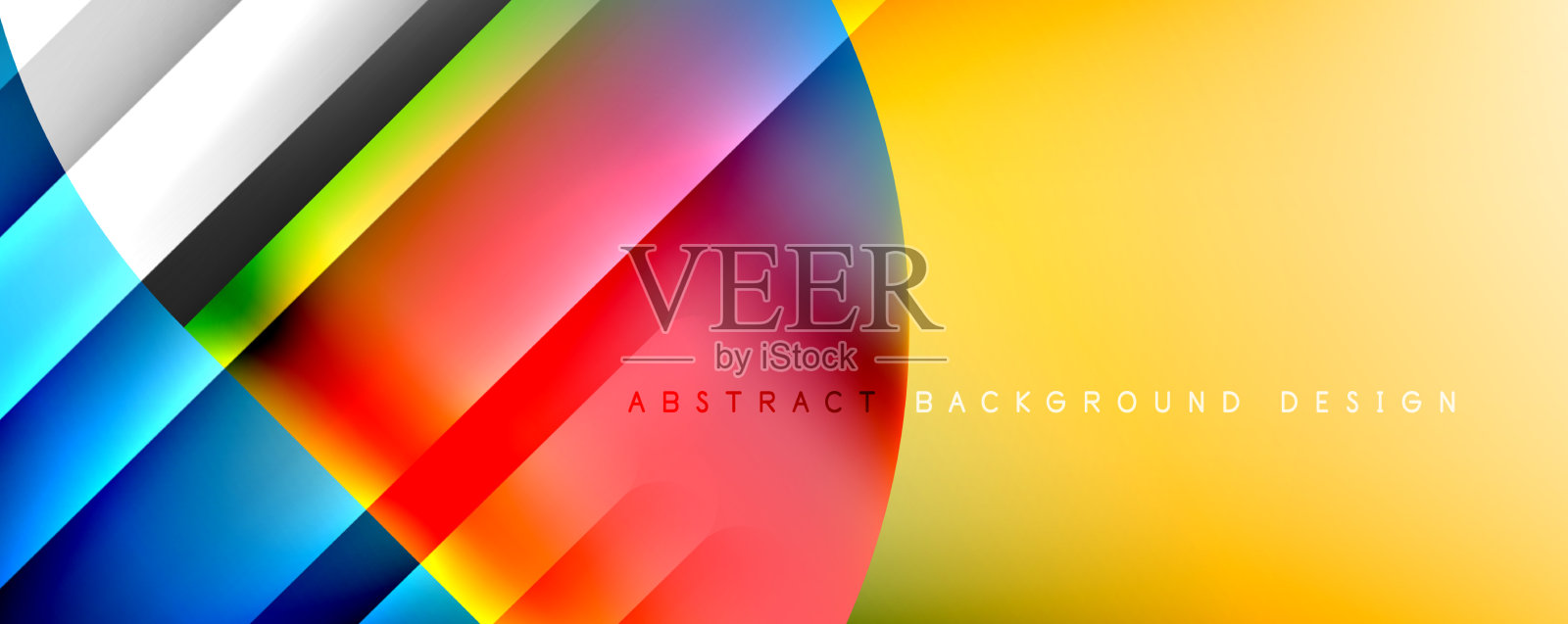 潮流简洁的渐变抽象的流体色彩插画图片素材