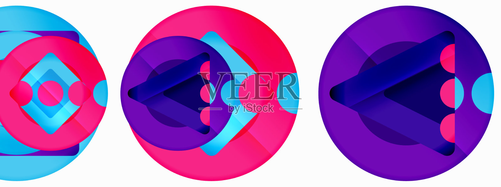 新潮的最小几何抽象背景插画图片素材