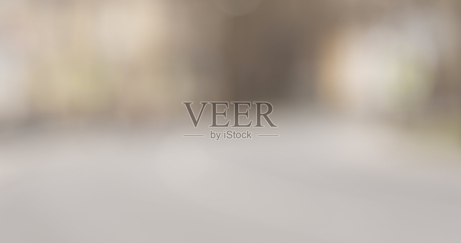 春日小镇街道的散景模糊镜头照片摄影图片