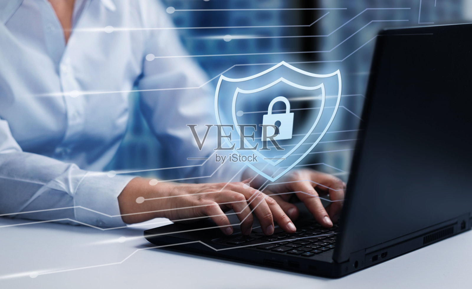 网络、个人数据和信息安全。互联网和网络安全系统的概念。照片摄影图片