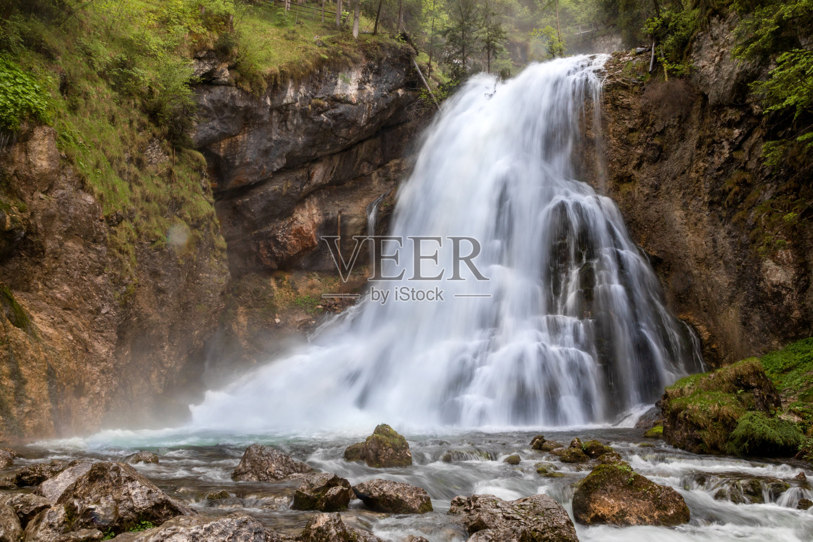 戈林瀑布，奥地利照片摄影图片