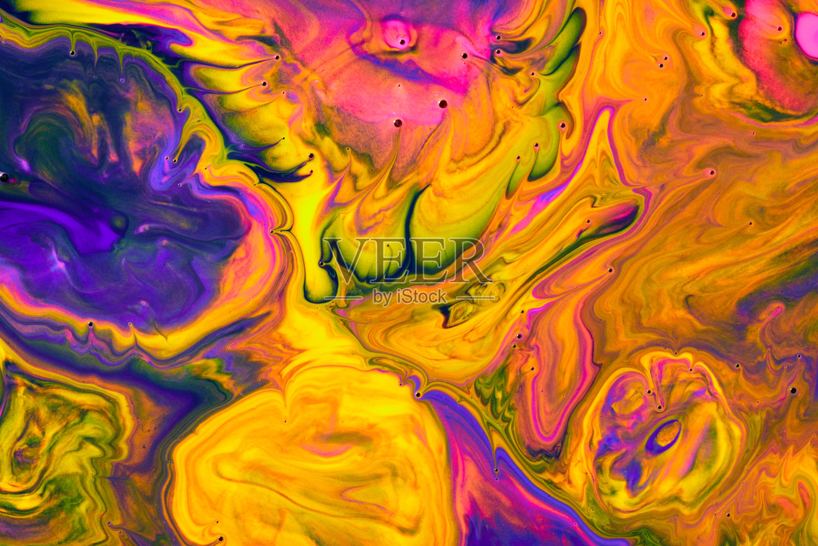 流动的油漆纹理。大理石抽象背景照片摄影图片