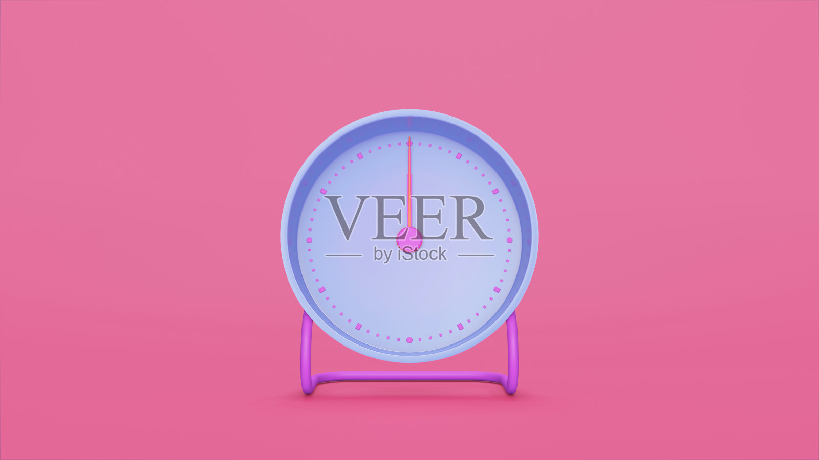 白色闹钟延时。延时移动快，时间概念。三维渲染照片摄影图片