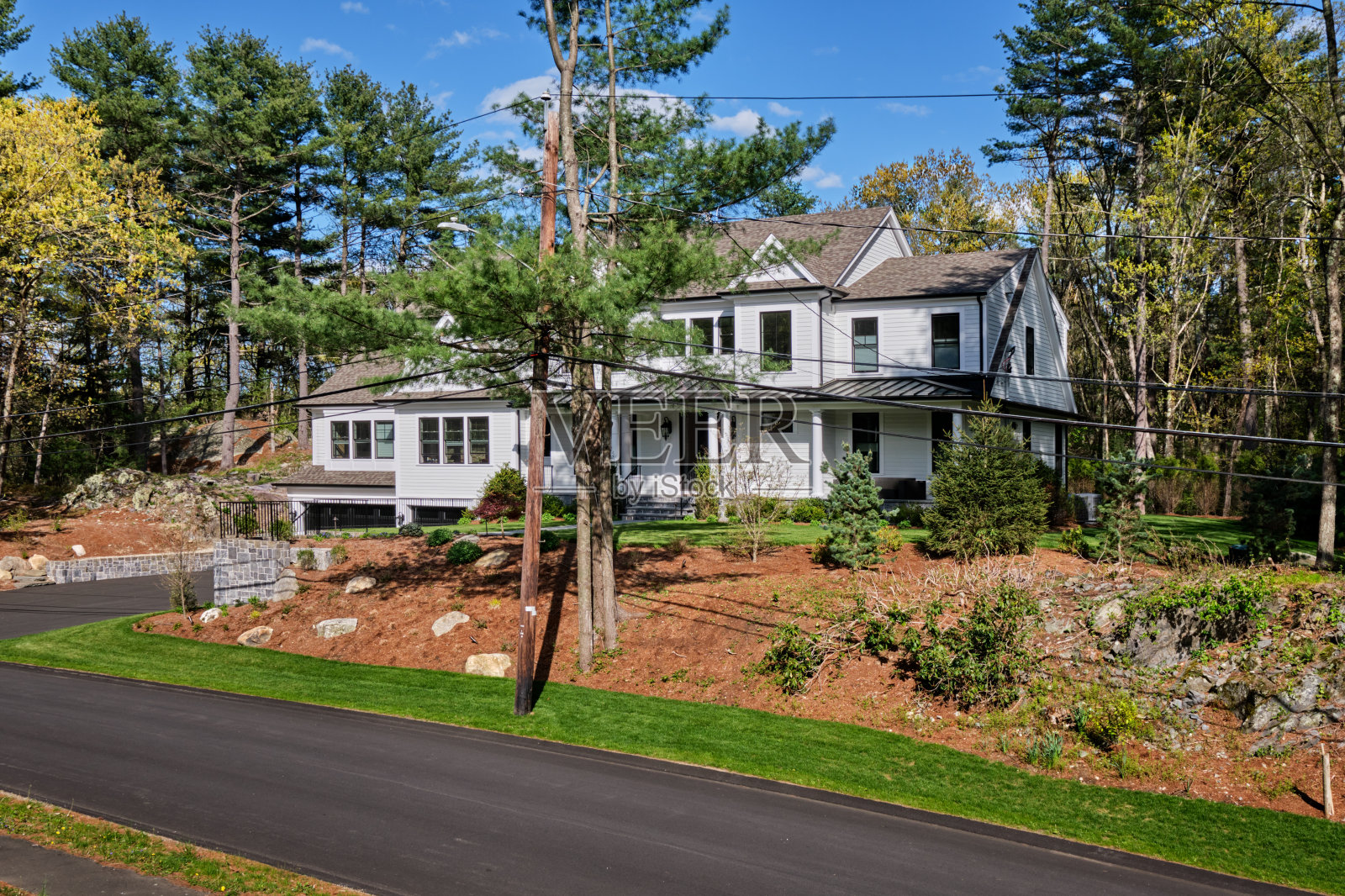 电线缠结照片摄影图片