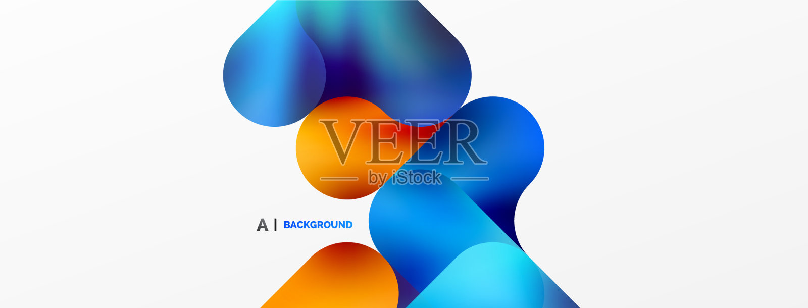 圆形和圆形几何抽象插画图片素材