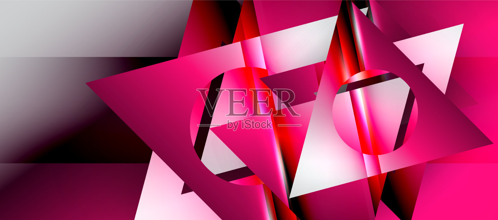 三角形抽象背景与闪亮和光泽插画图片素材