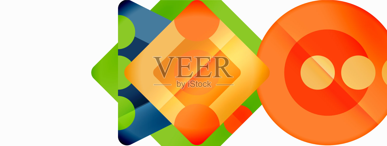 三角形和圆形的抽象背景插画图片素材