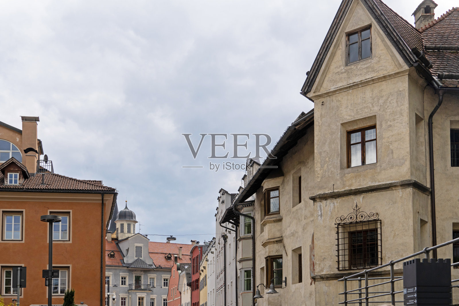 南蒂罗尔布吕内克街道照片摄影图片