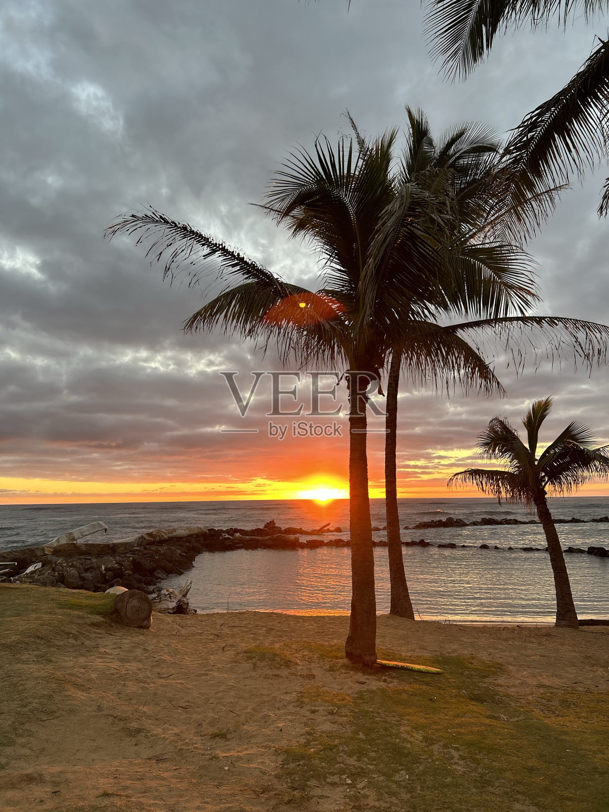 考艾岛海岸照片摄影图片