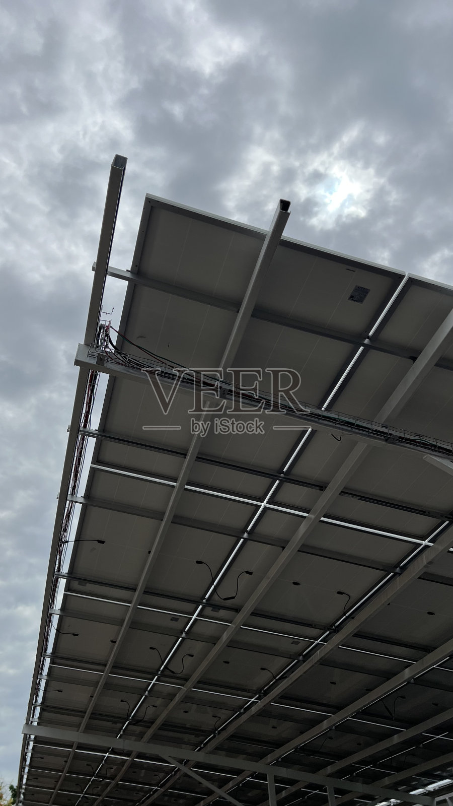 太阳能光伏停车照片摄影图片