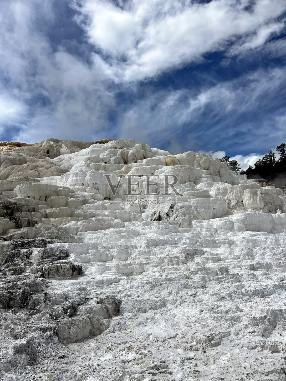 猛犸温泉照片摄影图片