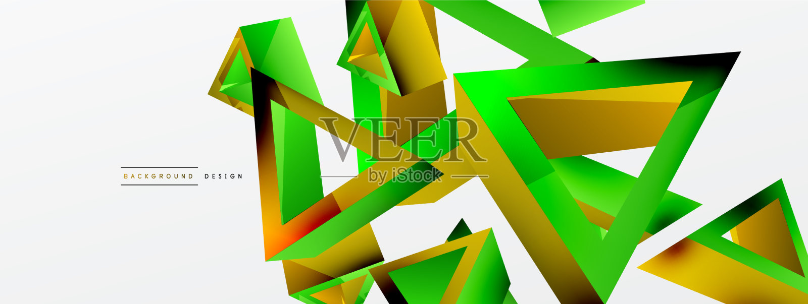 三维三角形抽象背景基本形状插画图片素材