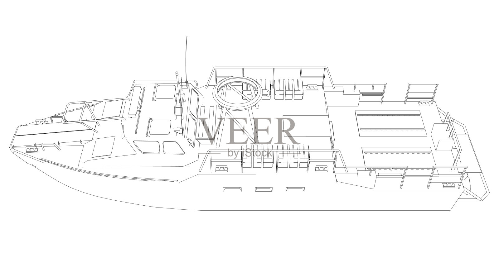 军舰图标轮廓。军舰和海军舰艇。孤立的矢量图像。军舰轮廓矢量。军用车辆模板载体隔离在白色。插画图片素材
