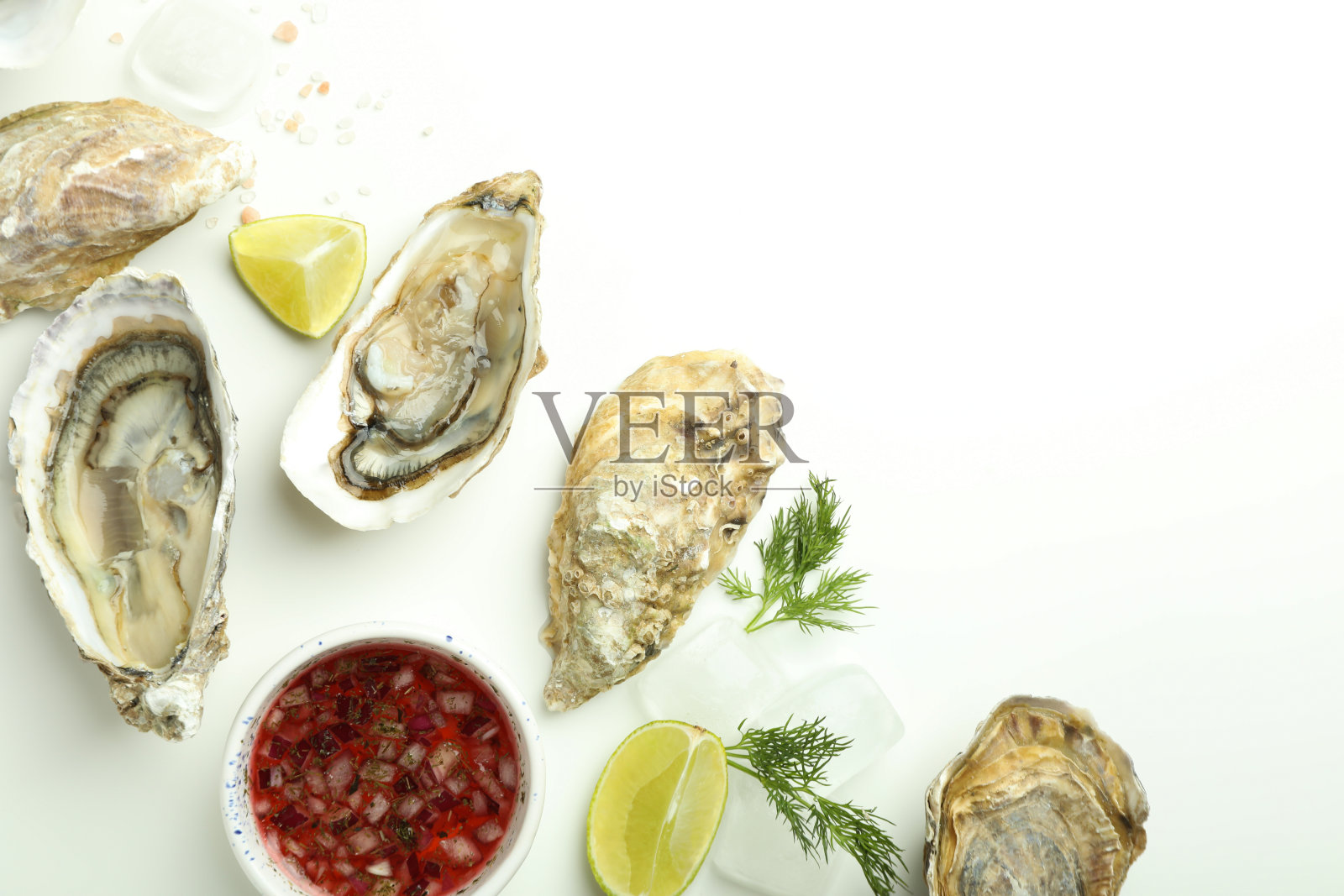 海鲜概念，牡蛎，文字空间照片摄影图片