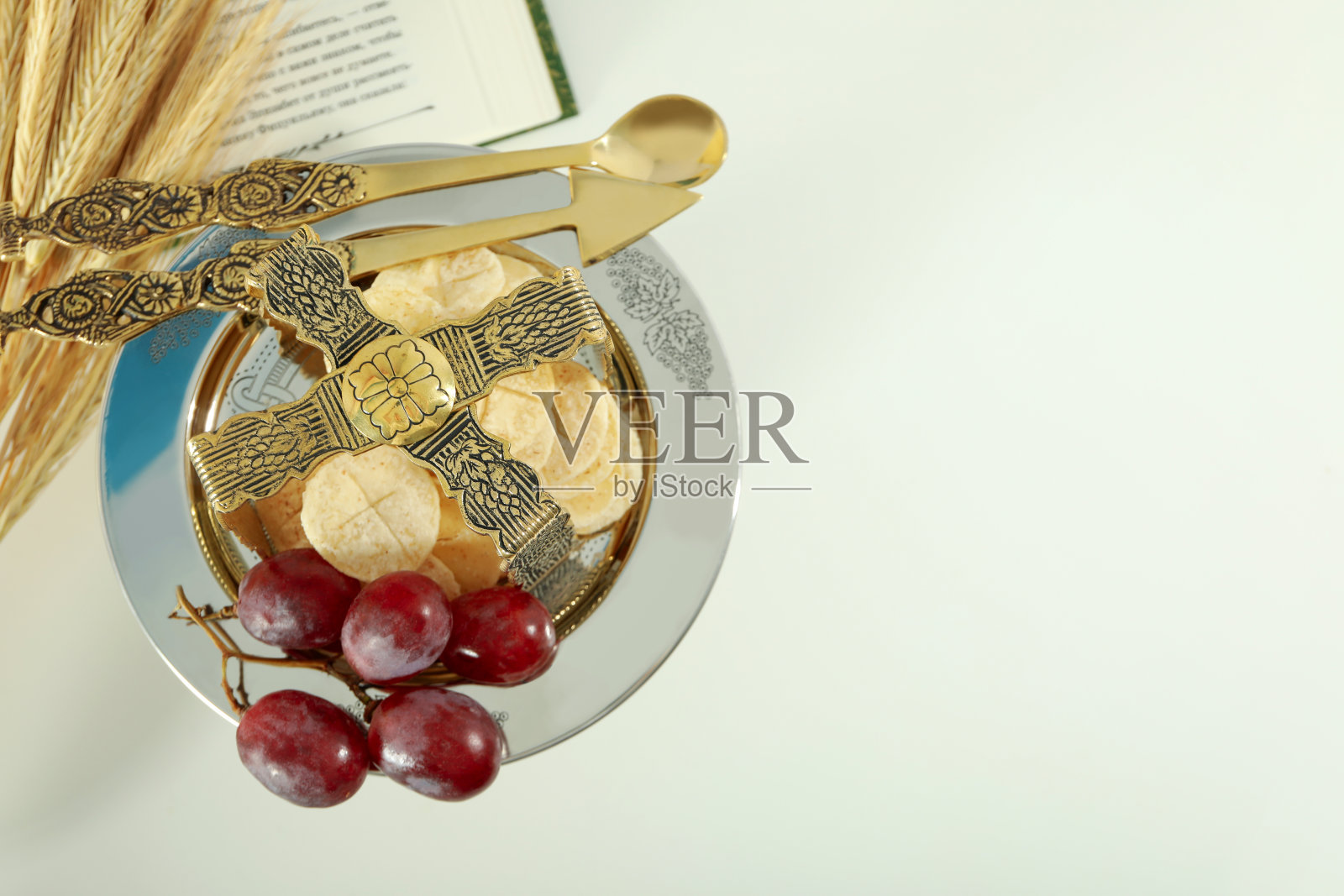 圣餐的概念或组成，文字的空间照片摄影图片