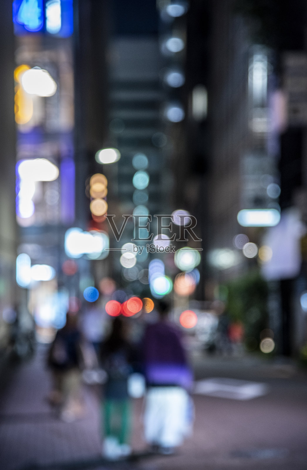 东京银座美之街的夜晚照片摄影图片