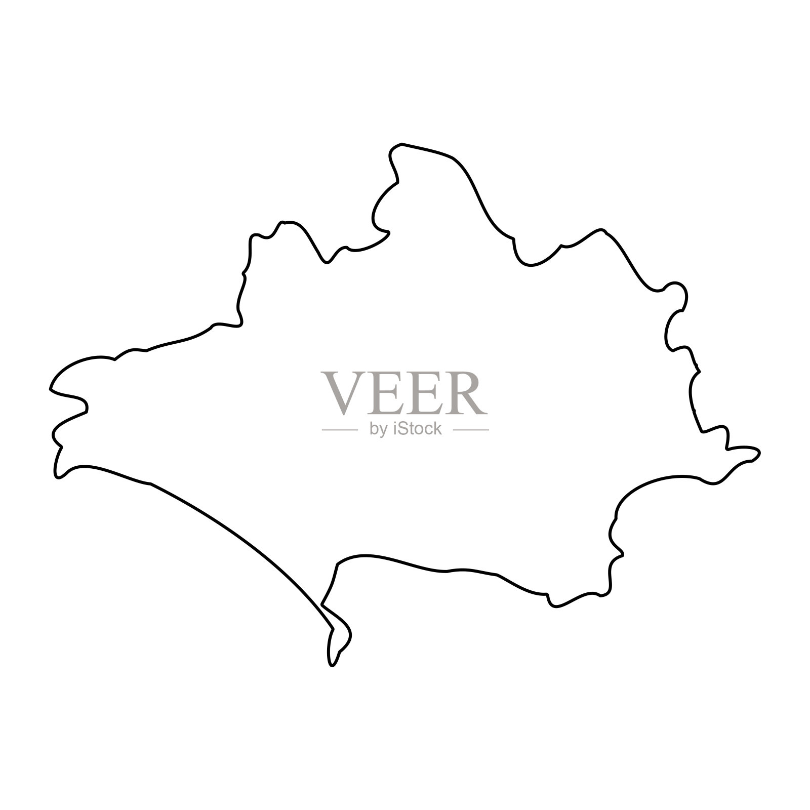 多塞特地图，英格兰礼仪郡。矢量插图。插画图片素材