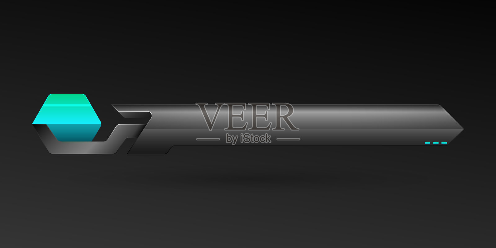 黑色和蓝色较低的第三个突发新闻屏幕播放标题横幅条模板插画图片素材