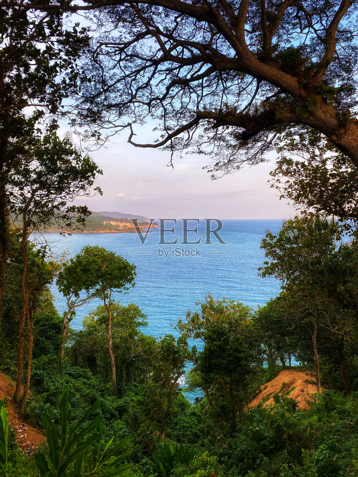 美丽的海滩海湾照片摄影图片