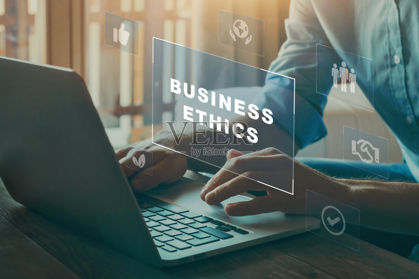 商业伦理概念照片摄影图片