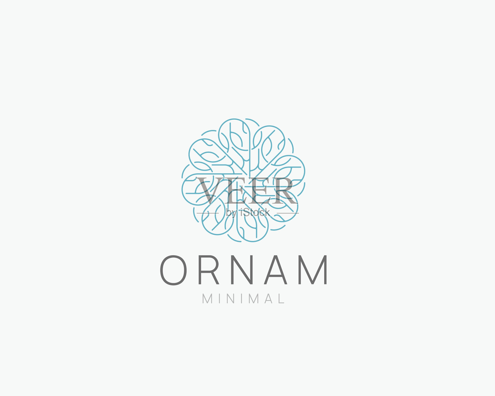 现代装饰标志设计抽象线性插画图片素材