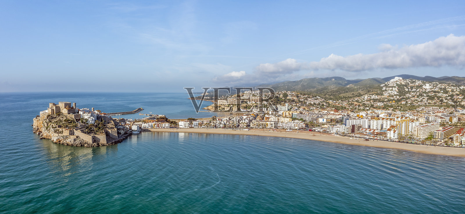 Peniscola, Castellon，西班牙航空公司照片摄影图片