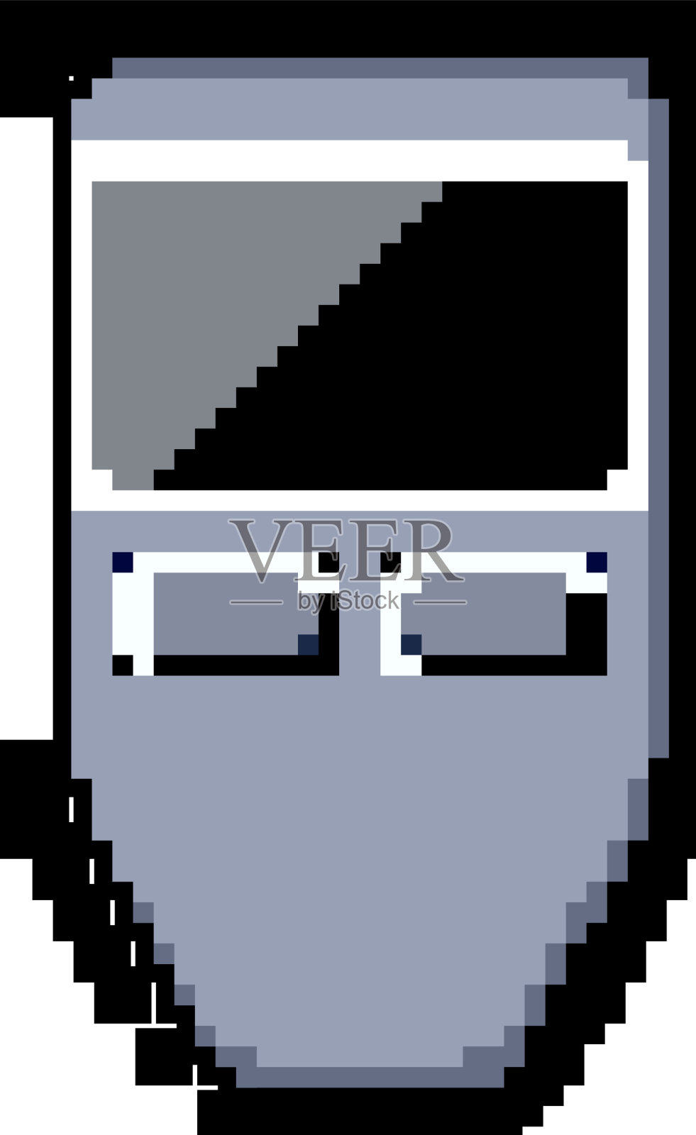 比特币加密钱包游戏像素艺术设计元素图片