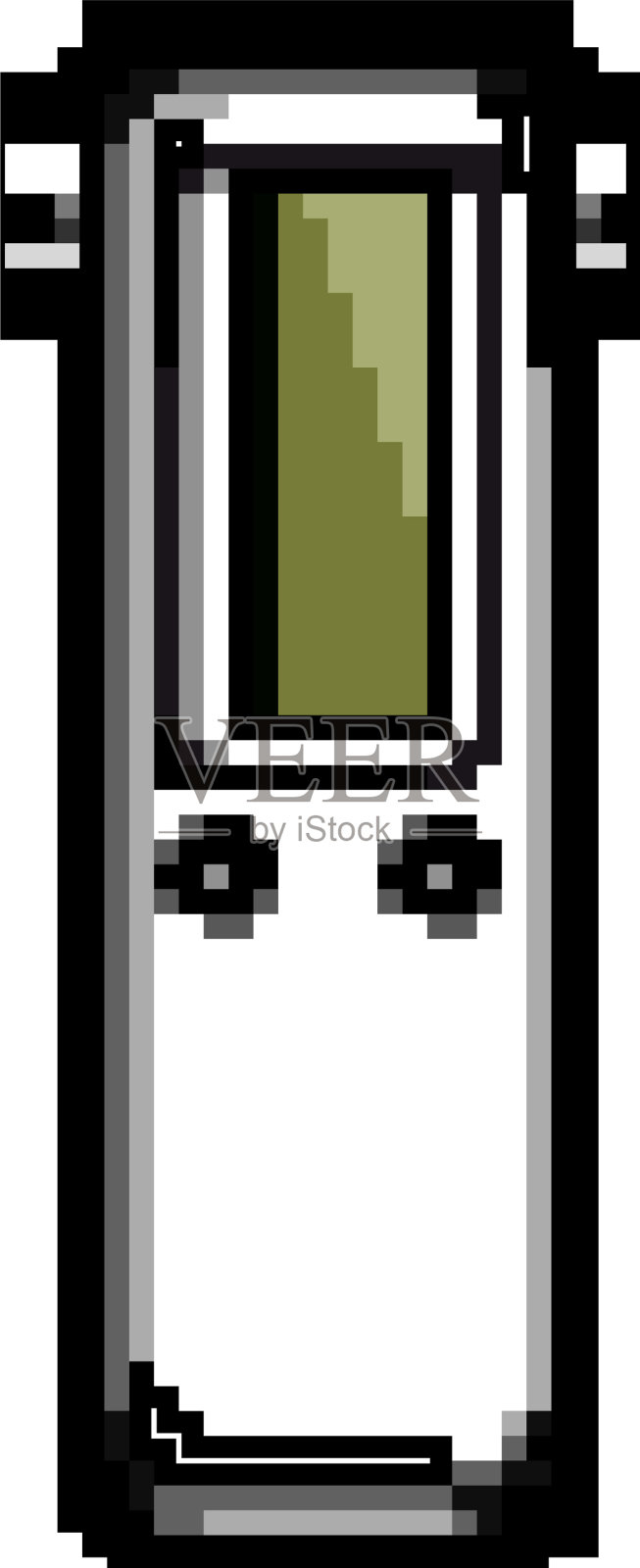 音乐听筒游戏像素化美术设计元素图片