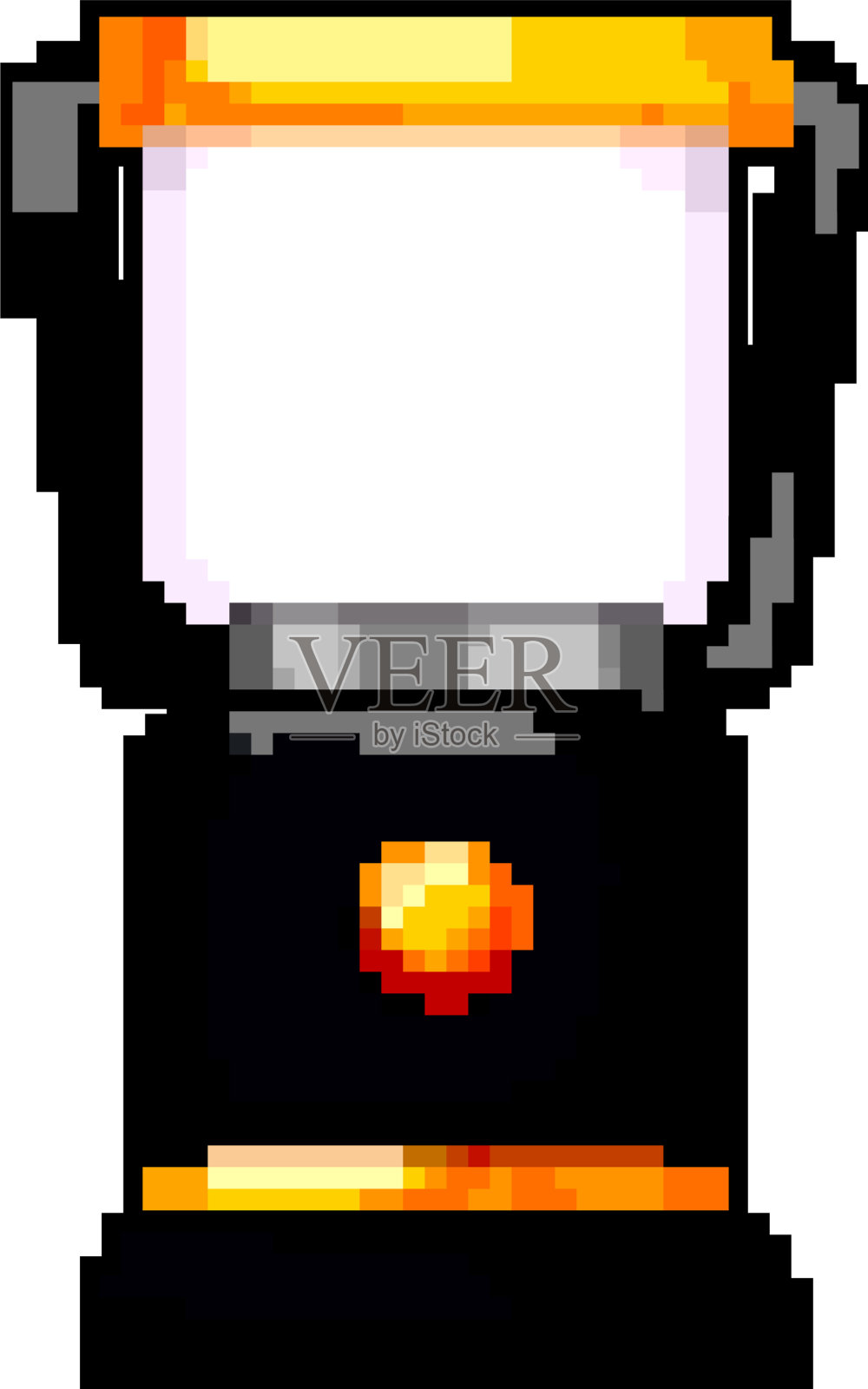 便携式野营灯像素美术游戏设计元素图片