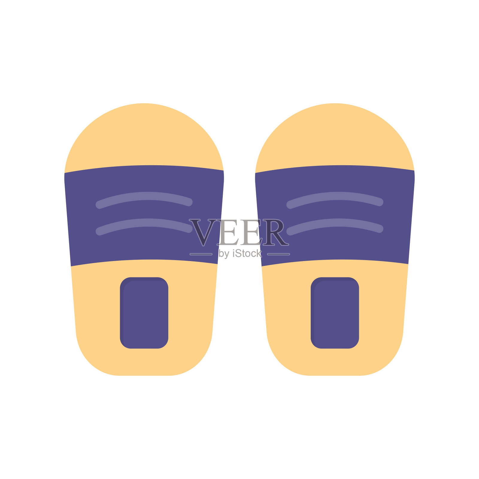 拖鞋图标插画图片素材