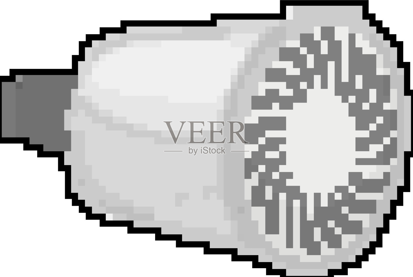 创意智能灯泡游戏像素艺术设计元素图片