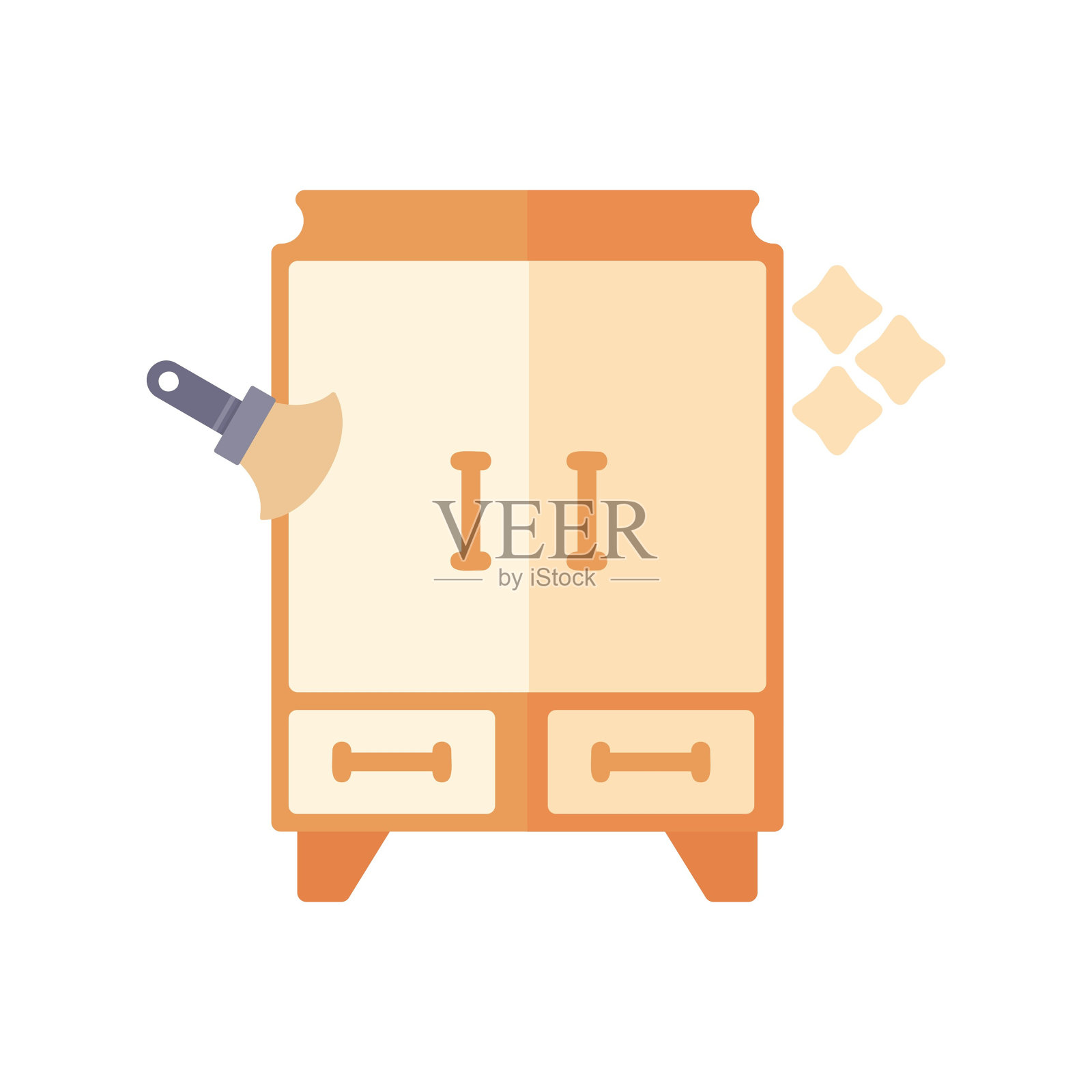 衣柜的图标插画图片素材