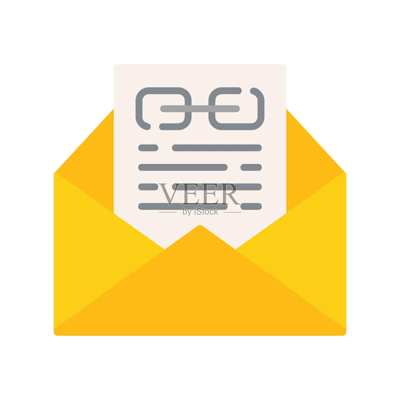 邮件链接图标插画图片素材