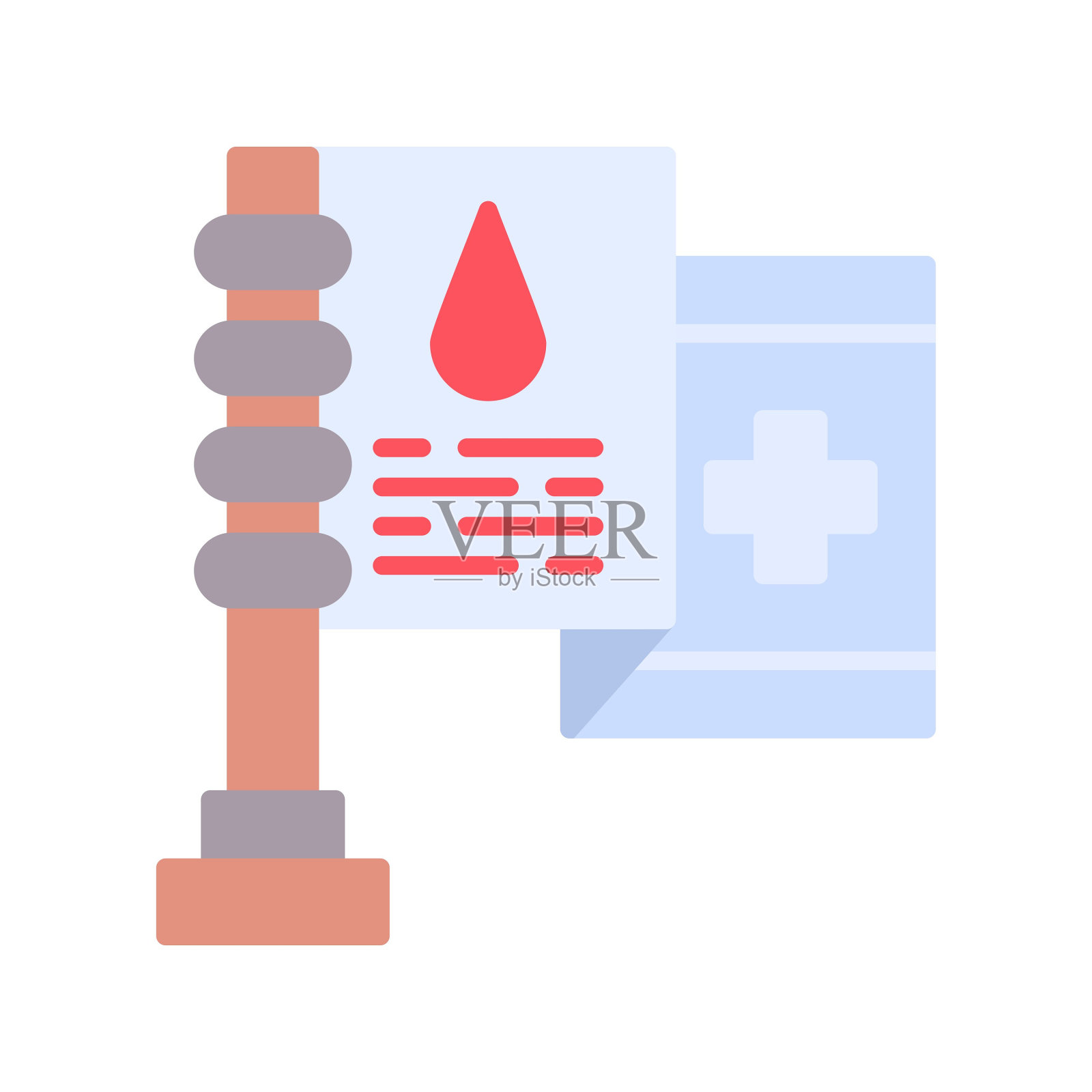 献血者图标插画图片素材