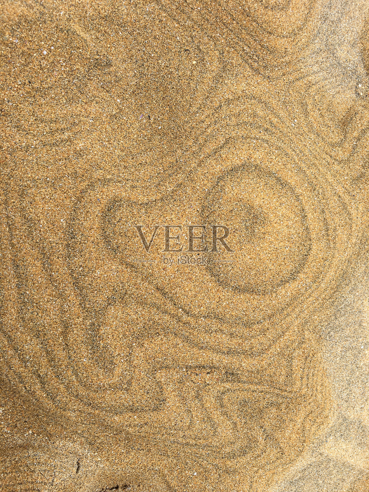 线纹理进入沙子的观点，在劳迪桑德尔-冰岛照片摄影图片