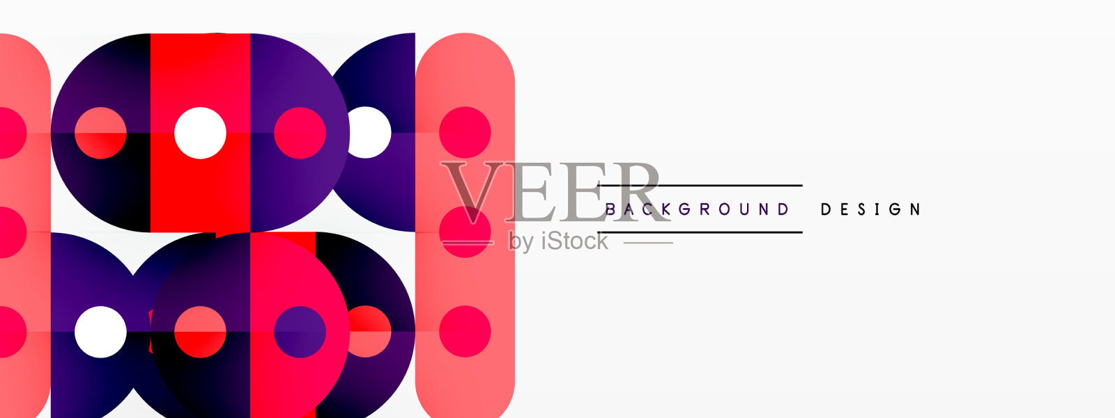 抽象技术登陆页面的背景与插画图片素材