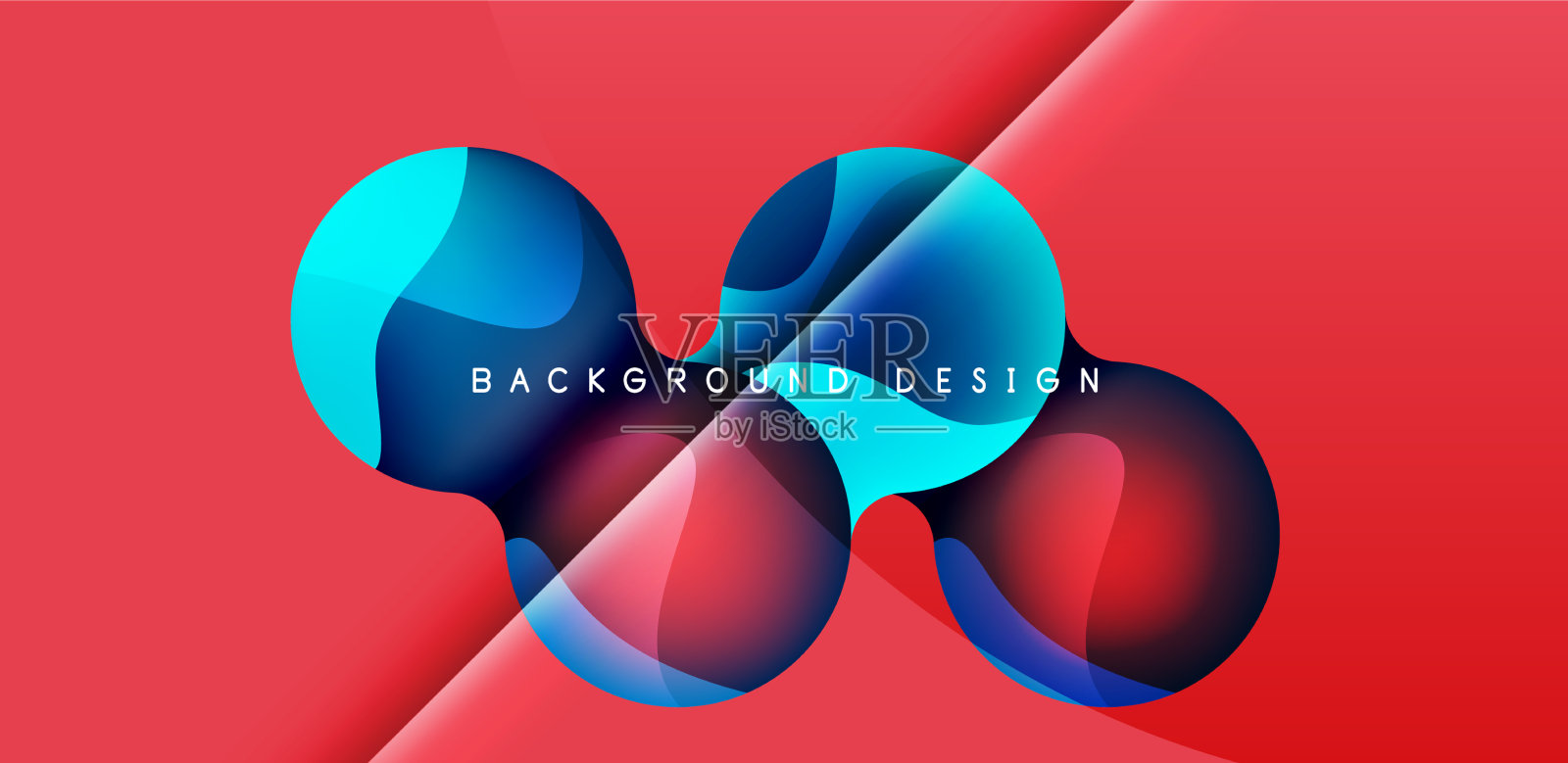 明亮的抽象背景有光泽的圆和插画图片素材