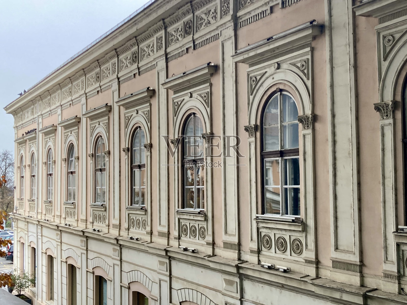 塞尔维亚-贝尔格莱德-老城区的建筑照片摄影图片