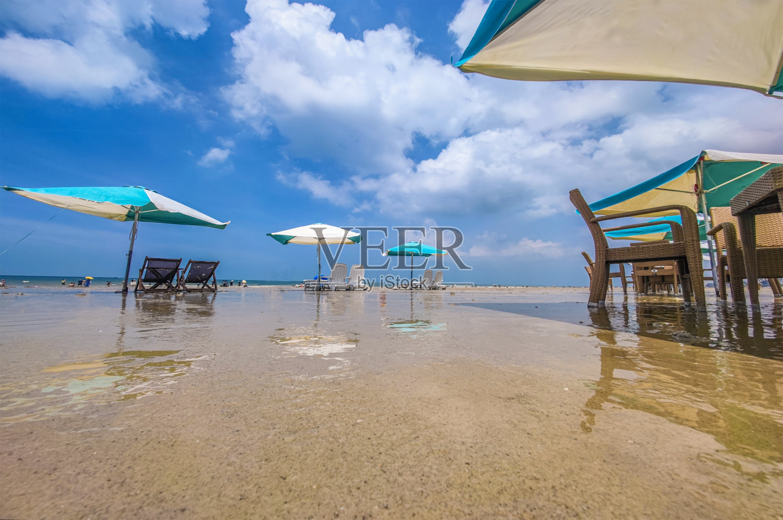 中国广西北海市银滩的景色照片摄影图片